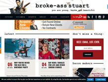 Tablet Screenshot of brokeassstuart.com